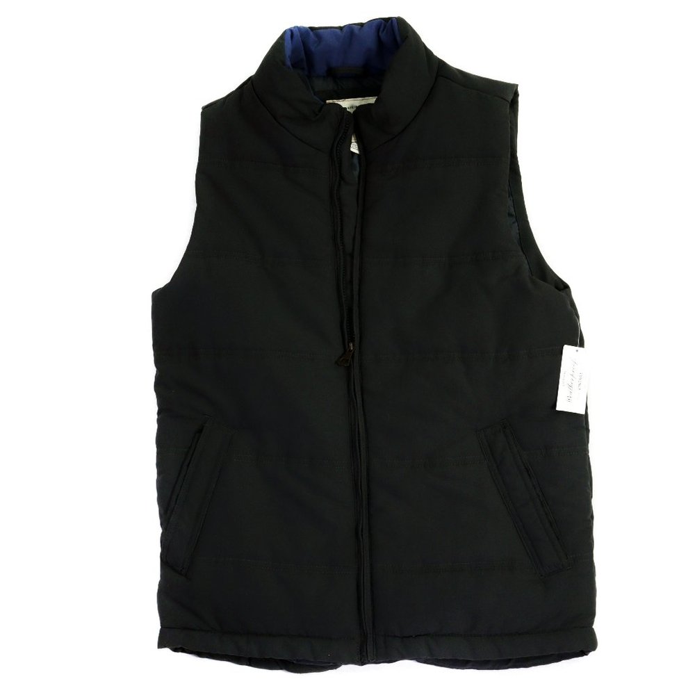 Weather proof Vintage Vest Reversable Black/Navy Blue